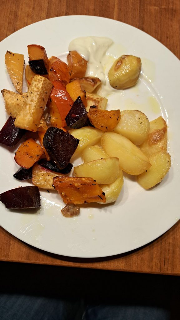 Ofengemüse zum Abendessen