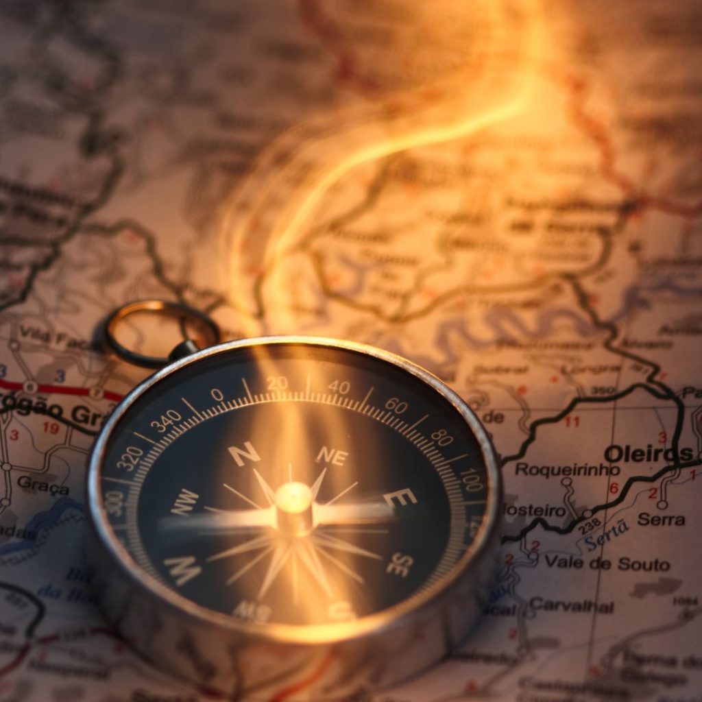 Kompass Klarheit Fokus Ausrichtung