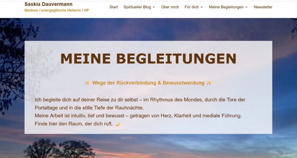 Screenshot Begleitungen