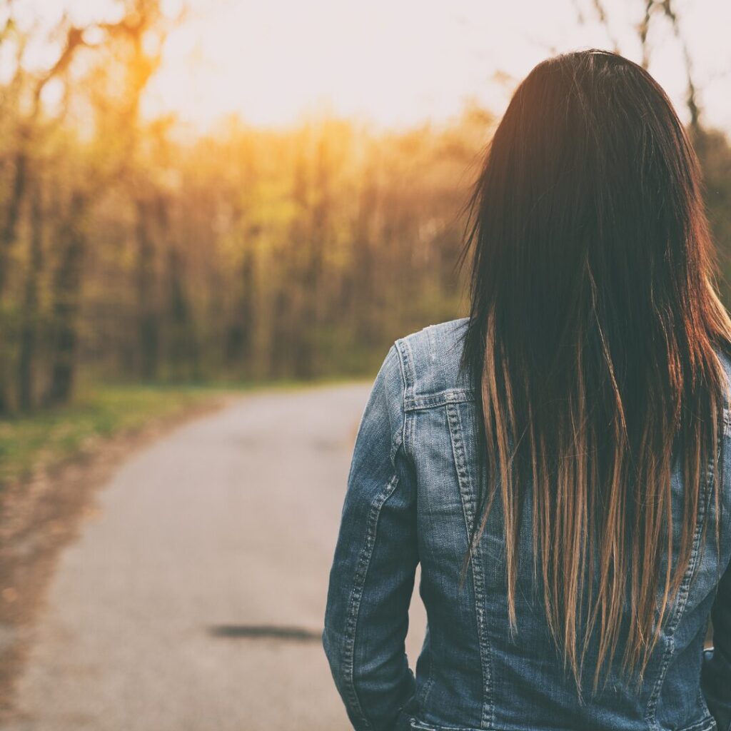 Stille Reflexion allein