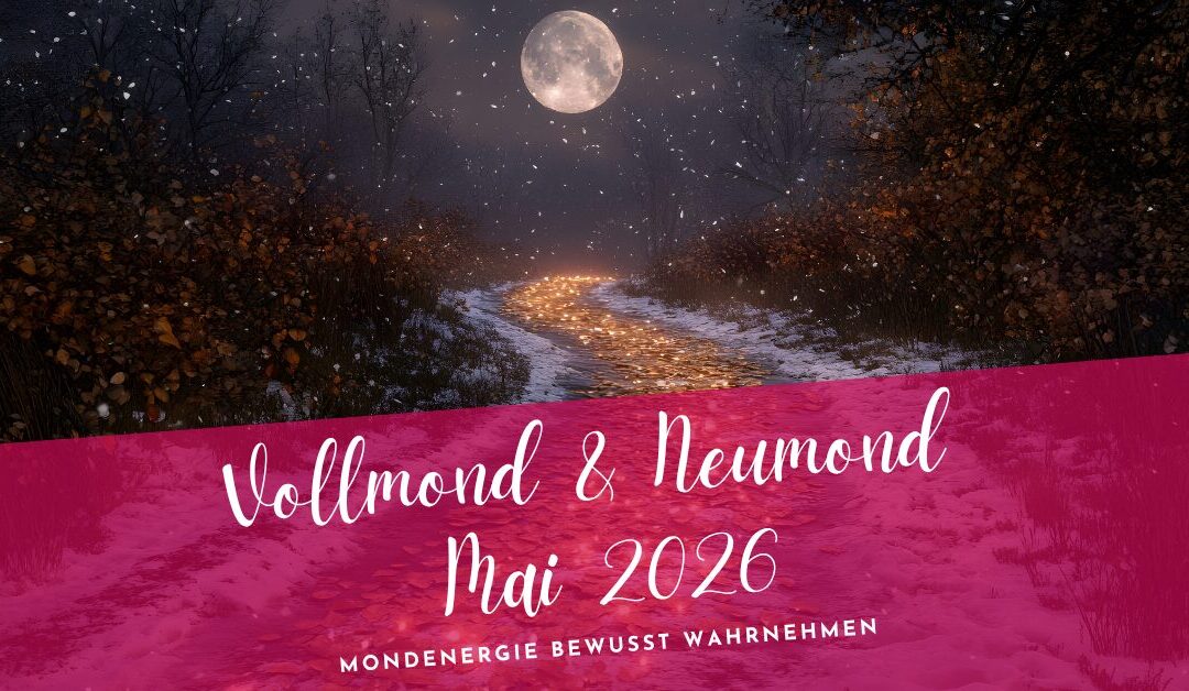 Vollmond und Neumond Mai 2026- Mondenergie bewusst wahrnehmen