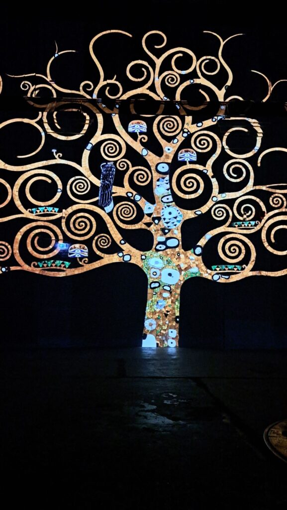Klimt Kunst Baum Spiralen