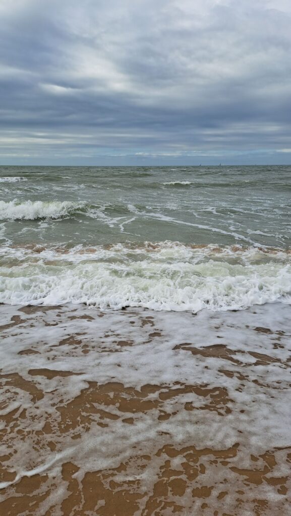 Meer Oostende Wind Wellen